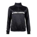 Women poly terry half zip