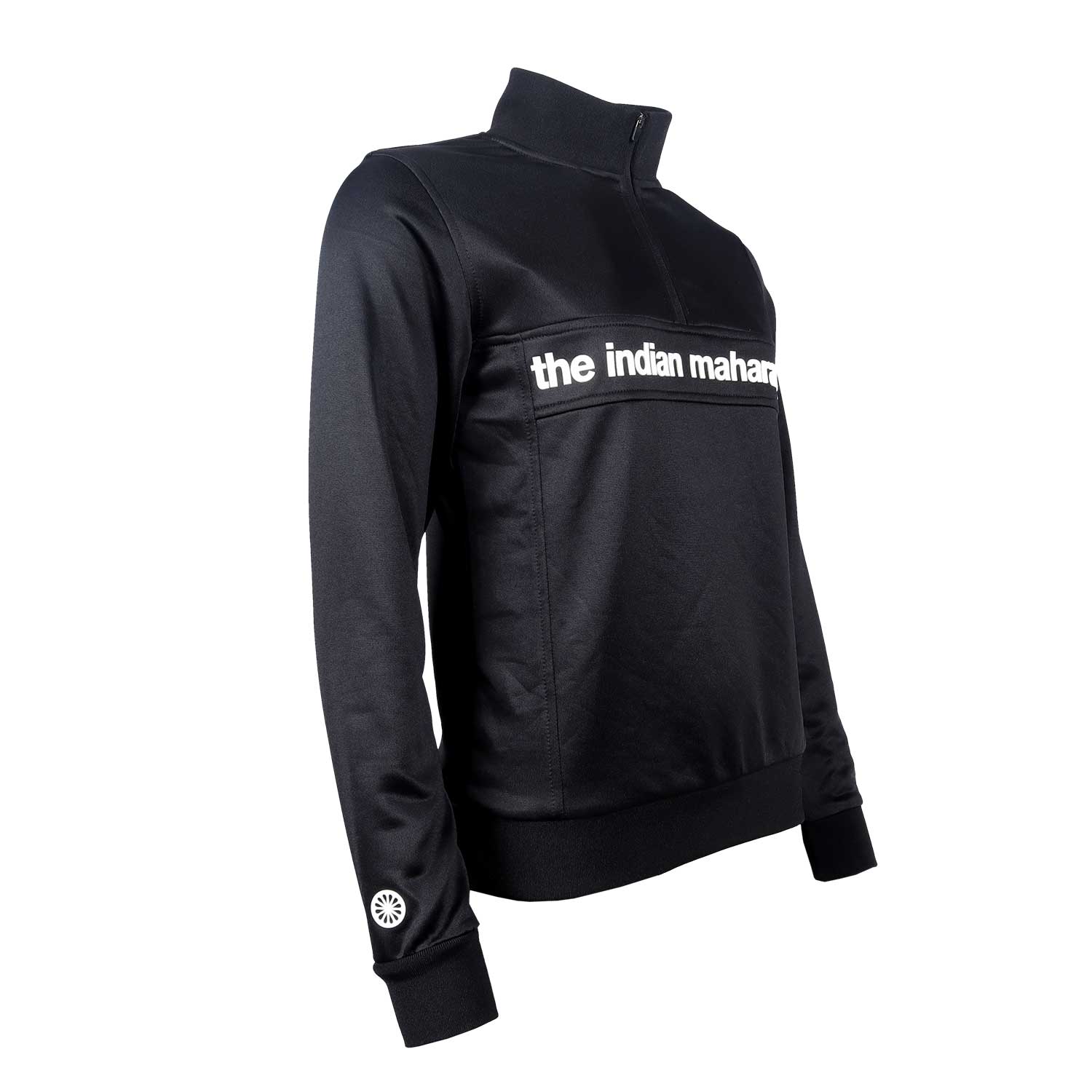 Women poly terry half zip