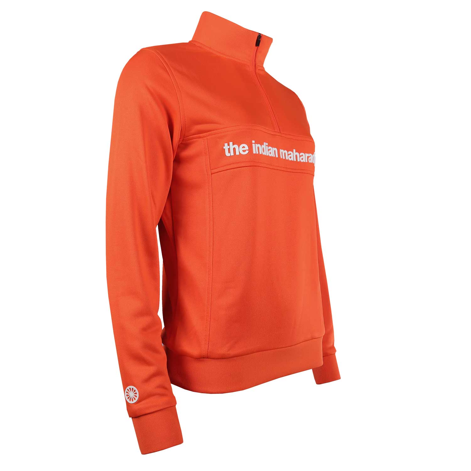 Women poly terry half zip