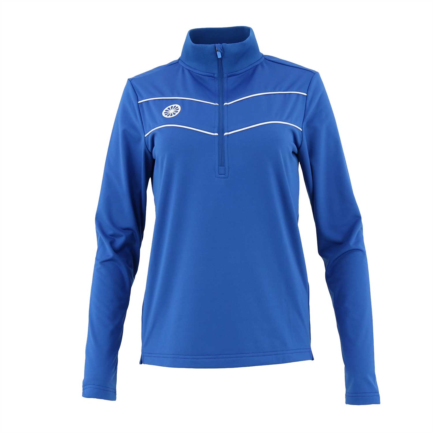 Baroda women chevron half zip sweater