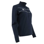 Baroda women chevron half zip sweater
