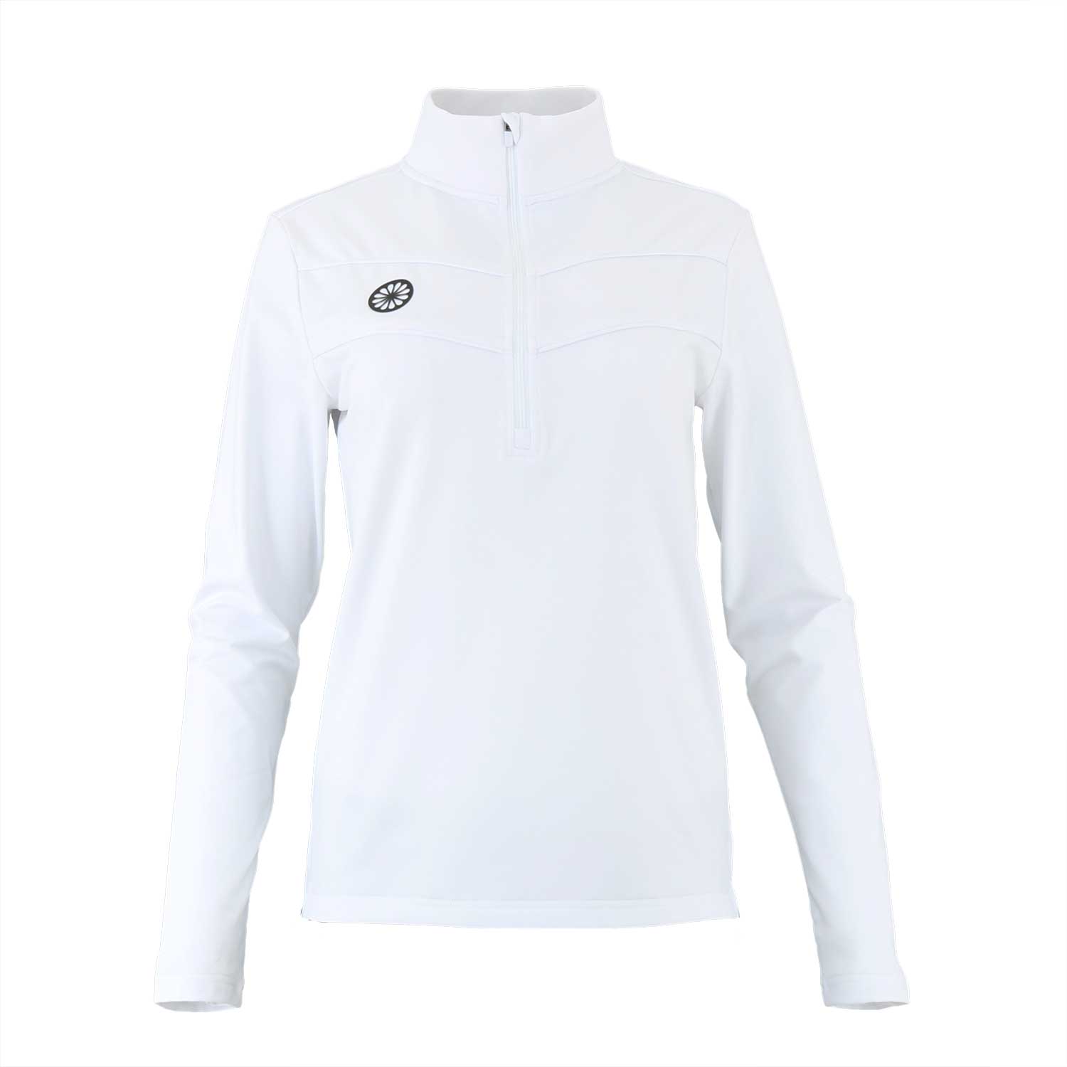 Baroda women chevron half zip sweater