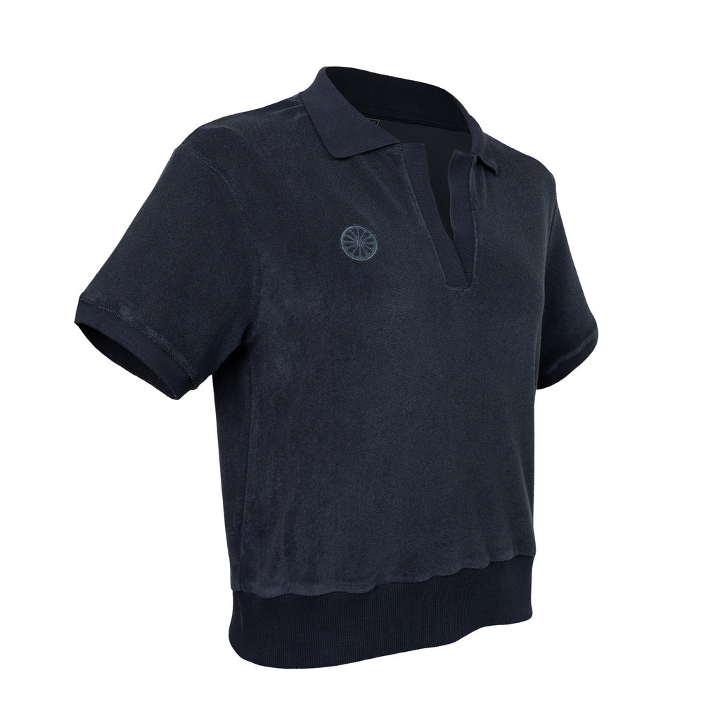 Women terry polo