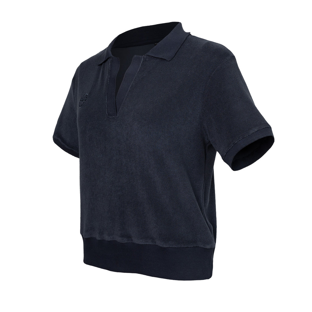 Women terry polo
