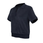 Women terry polo