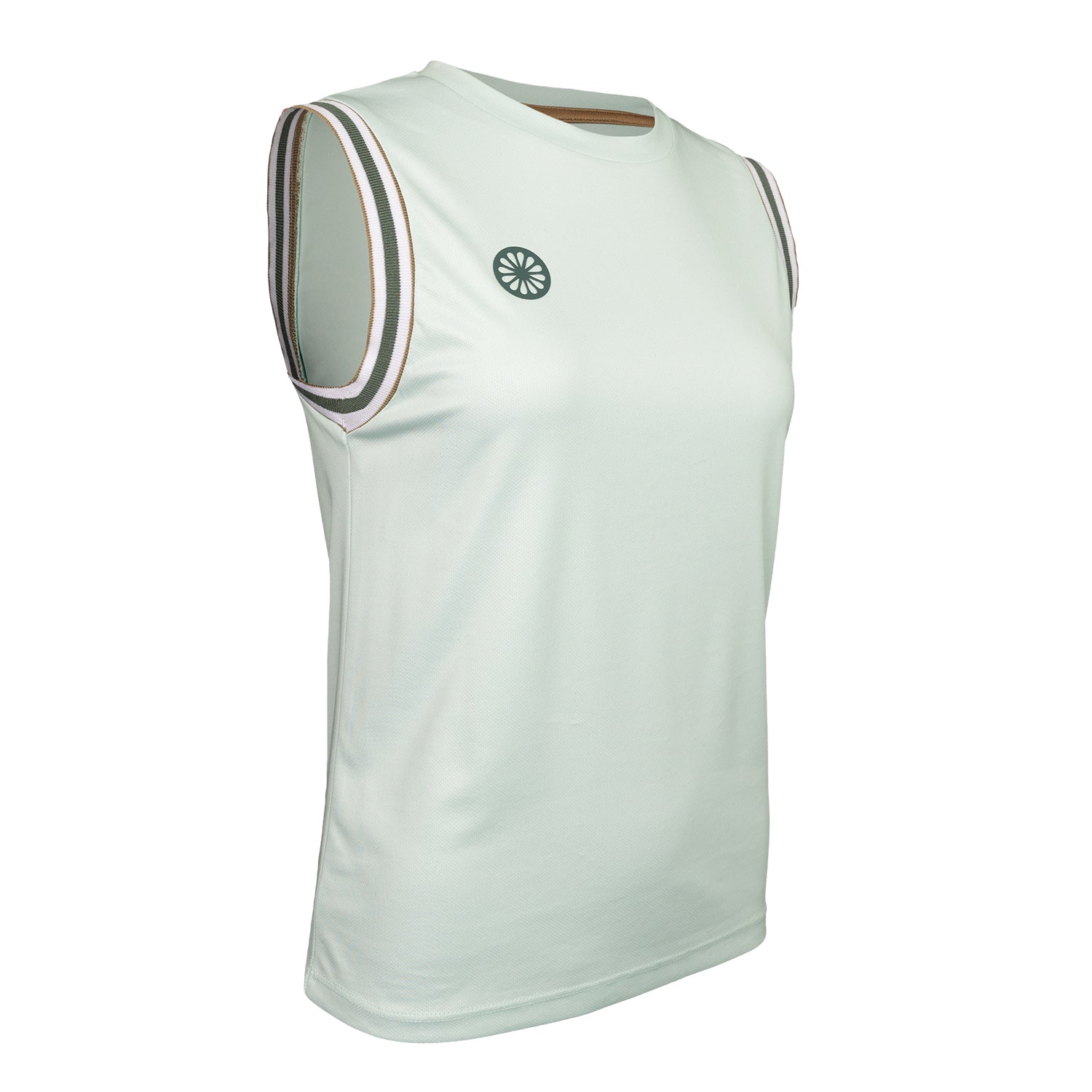 Women sleeveless pique top