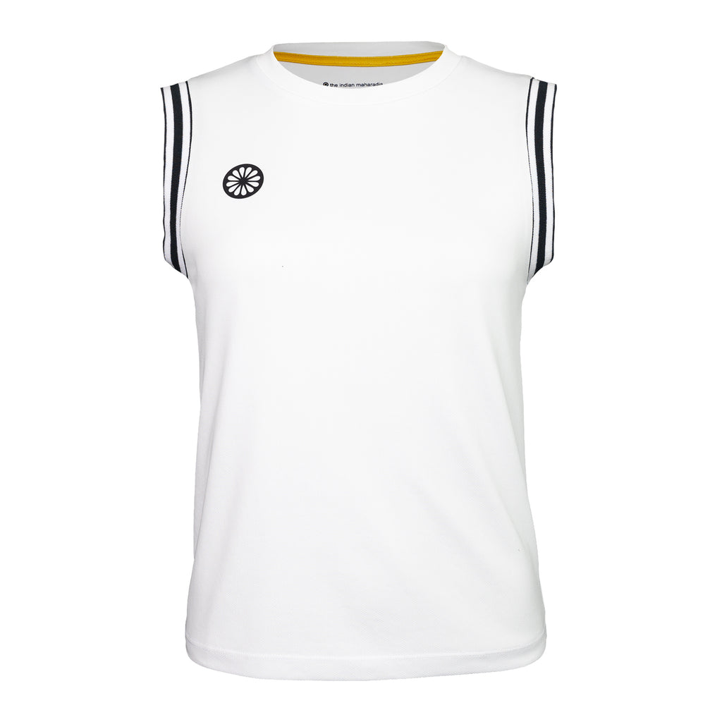 Women sleeveless pique top