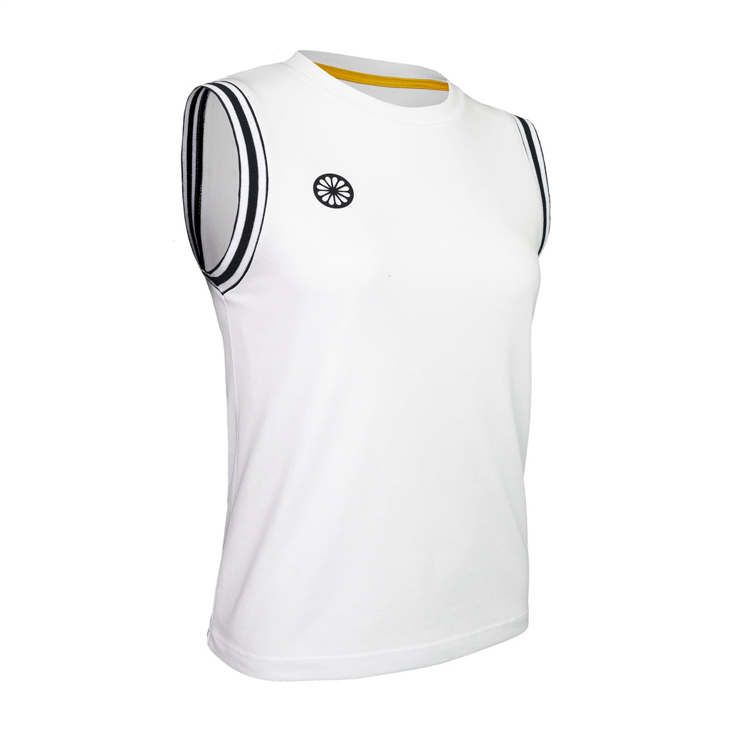 Women sleeveless pique top